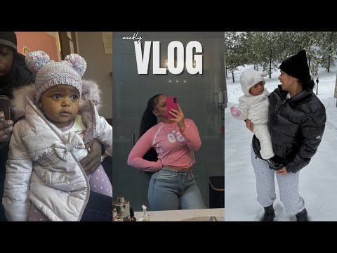 WEEKLY VLOG: Snow In ATL + Rylan's Teething + I Learned How To Do My Makeup + I'm Sick