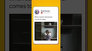 When senior developer comes to help #codelikeaboss #codingmotivation #codelaughs