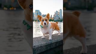 CUTE Corgi w/ Bowtie & Heterochromia 🤵‍♂️ #streetportraits #dogphotography