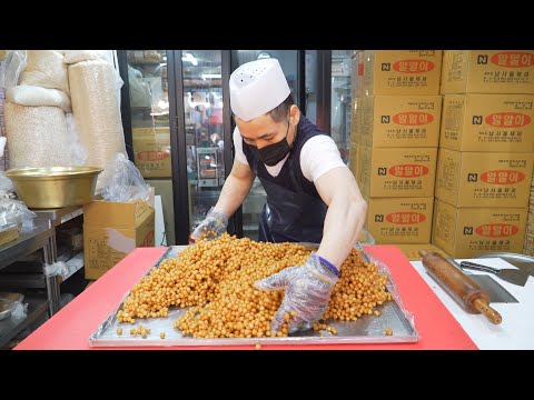 말랑말랑 강정 모래내 시장 / Korean Traditional Snack - Korean Street Food