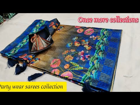 🎉Party wear sarees collection (27.12.2024) New year collection 💖