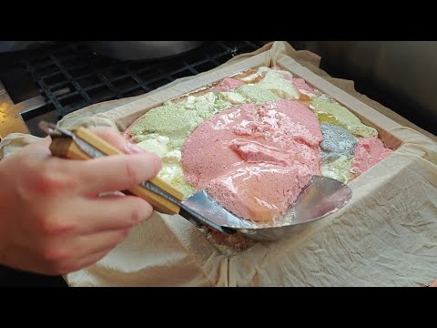 Amazing! Handmade Colored Tofu and Dried Tofu Making Skills/彩色手工塩滷豆腐製作-Taiwan Street Food