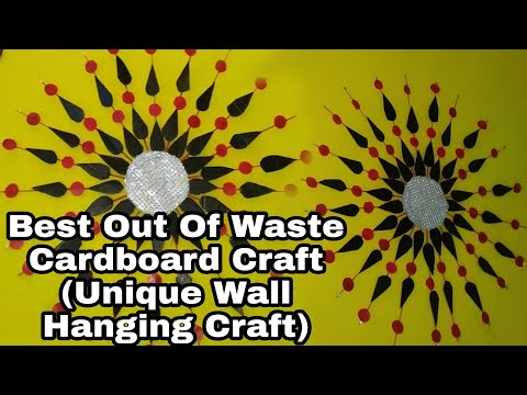 DIY: Wall hanging craft ideas//best out of waste cardboard// home decorations idea //wall decoration