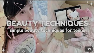 BEAUTY TECHNIQUES simple beauty techniques for teens #indianskincareproducts #skincare #viralvideo