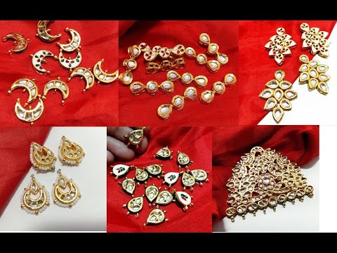 How to make kundan necklace at home/designer jewellery making at home