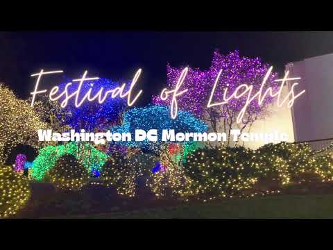 Drive Thru Festival of Lights at the DC Temple