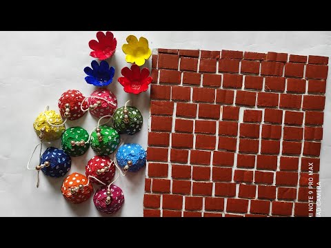 Easy and Beautiful Wall Hanging Craft Idea| Home decoration Idea| Waste of Egg Trey Craft Idea|