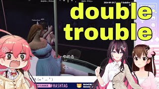 Tokino Sora And Azki Duet Dance Bankrupted Miko | Gta V [Hololive/Sub]