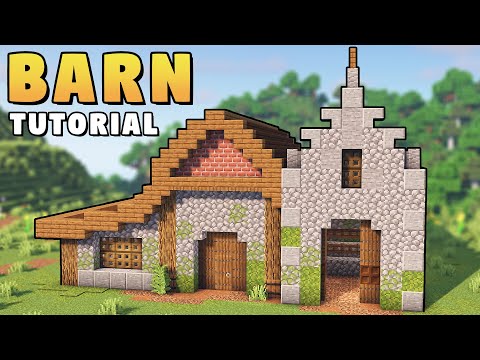 Minecraft Barn Tutorial [How to Build]