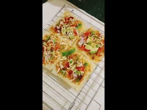 How to make bread pizza in an OTG oven for bignners#breadpizza #breadrecipe #pizza