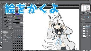 【絵フブキ】お絵描ききーつね🦊🌽