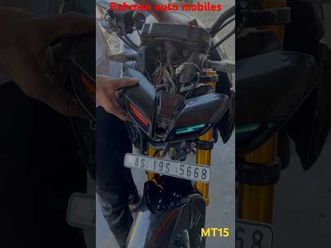 YAMAHA MT 15  HEADLIGHT MODIFICATION 😍🏍️👍😊❤️ #shots #bike2023 #shor #mrahman12 #shortvideo #shorts