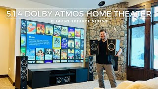 CLASSY Home Theater Tour! Wood Grain/Leather - Full Focal Vestia 5.1.4 Atmos DEMO!