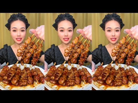 Chicken Skewers，Asmr Mukbang Eating Show