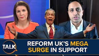 Reform UK POLLING SURGE 'Delights' Party Chairman Zia Yusuf Who Pledges To End Net Zero Cult