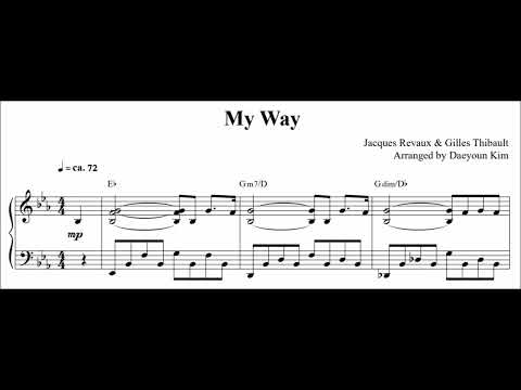 'My Way' for solo piano(sheet music)