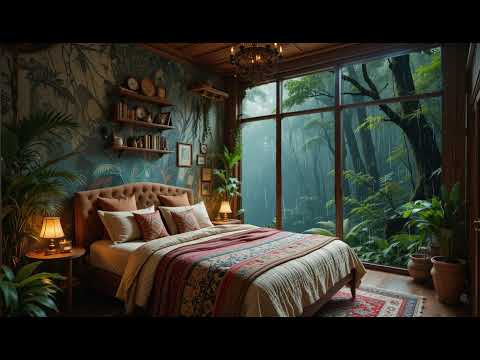 Cozy Piano Relaxation: Rainy Bedroom Ambiance