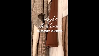 3 light academia summer outfits #shorts