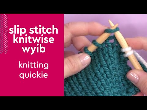 Easily Slip Stitch Knitwise WYIB #shorts #knitting #knittingtutorial