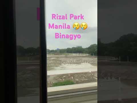 Dahil sa araw-araw na pang ulan, Rizal Park sa Maynila nagiging putikan #rain #nature