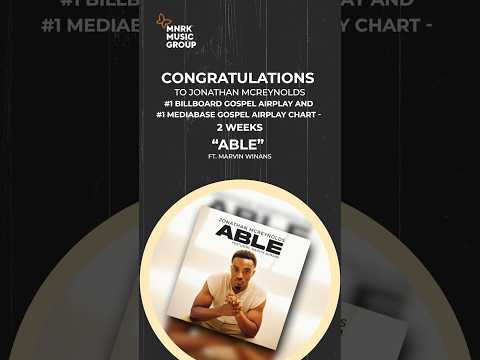 “Able” from @jonmcreynolds hits #1 on @Billboard 🎉🎉🎉