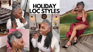 4 Elegant Holiday Loc Style Tutorial  by NappStar