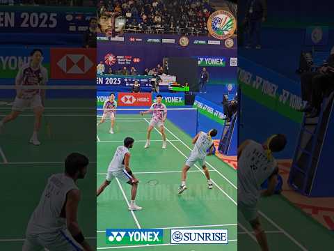 Chirag Shetty takes the blow😱😱💥💥#badminton #satwiksairajrankireddy #chiragshetty #shorts