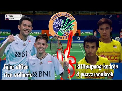 R16 : fajar/rian ardianto [INA] VS kedren/puavaranukroh [THA] | india open 2025