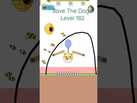 Protect the balloon doge. Save The Doge Level 182. #savethedoge #ganeplay #walkthrough #shorts