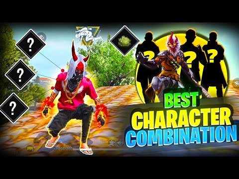 Solo vs Squad Best Character Combination🤯Free Fire BR Ranked & CS Ranked Combination FF Headshot