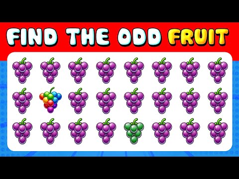 209 Puzzles for GENIUS | Find the ODD One Out 🍉 Fruits Edition Quiz 2024 🍓🍇Easy, Medium, Hard Level