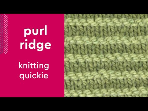 Easy Horizontal Knit + Purl Stitch • Knitting Quickie #knitstitchpattern #knittingstitches