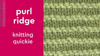 Easy Horizontal Knit + Purl Stitch • Knitting Quickie #knitstitchpattern #knittingstitches