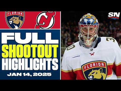 Florida Panthers at New Jersey Devils | FULL Shootout Highlights - January 14, 2025