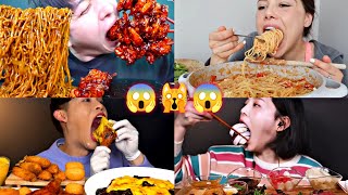 THE MOST INTENSE BIG BITES MUKBANG I'VE EVER SEEN!🙀😱🤯