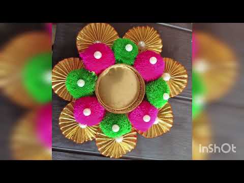 Floating Diya 🪔#Flower Diya #Kundan Diya #Floating Candal Decoration# candle holder 😊