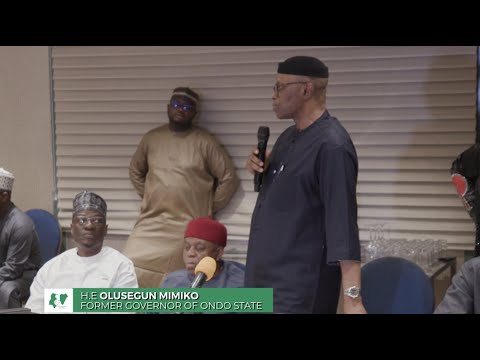 H.E Olusegun Mimiko’s Feedback at the PDP former Governor’s Meeting with H.E Atiku Abubakar, GCON.