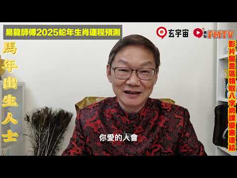 【馬🐴】2025乙巳年生肖運勢｜易龍師傅預測2025蛇年十二生肖運勢｜2025犯太歲、人緣運、財運、事業運、姻緣運生肖詳講 #玄宇宙