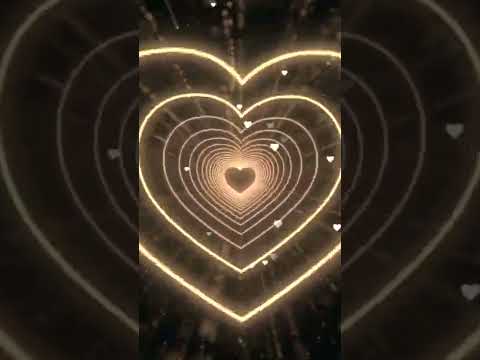 Heart Background🤎Brown Heart Tunnel | Animated Background | Neon Heart Tunnel