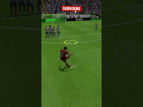 Flawless Free Kick Goal: Masterful Skills in EA FC24! ⚽️🥅 #shorts #eafc24 #freekick #fifagoal