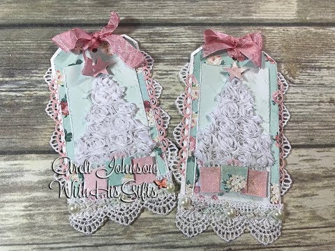 Craft With Me: Retro Christmas Tag Tutorial