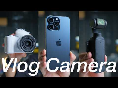 Which is the Best Vlog Camera: Sony ZV-E10 II vs. DJI Osmo Pocket 3 vs. iPhone 15 Pro Max?