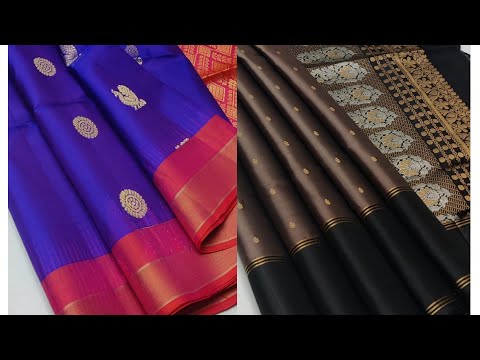 #whatsapp 8446603061 #handloom soft silk sarees with small buttas with rich pallu blous Double warp