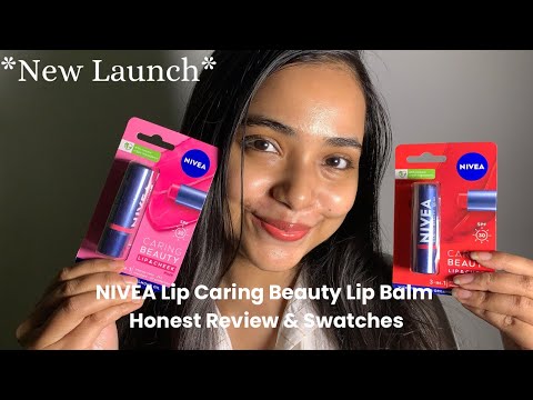 *New Launch* Nivea Lip Caring Beauty Lip Balm Swatches & Honest Reviews✨