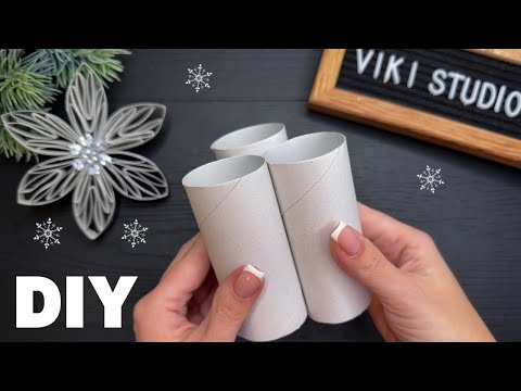 Easy Paper Snowflake Tutorial Toilet Paper Roll Winter Ornaments