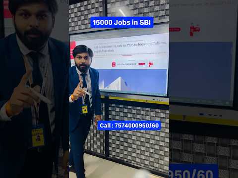 15000 jobs in SBI #sbiclerk2024 #sbipo224 #sbiapprentice2024 #sbipoclerk #sbiso2024 @examshala