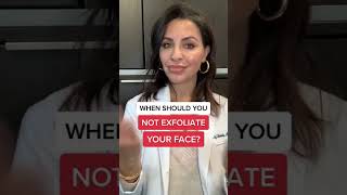 When To Not Exfoliate the Skin According to a Dermatologist #shorts