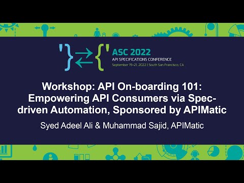 Workshop: API On-boarding 101: Empowering API Consumers via Spec-... Syed Adeel Ali & Muhammad Sajid