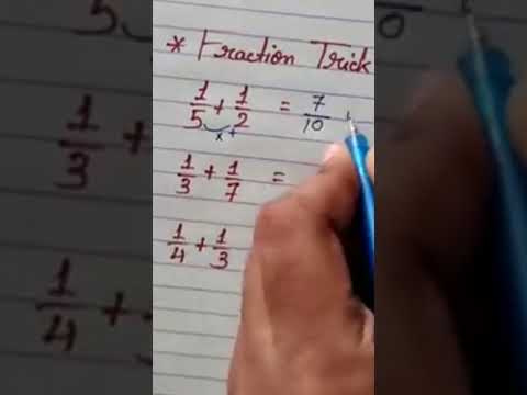 Maths Shorts / Fraction Tricks When numerators are 1 #shorts #youtubeshorts #mathtrick #maths #yt