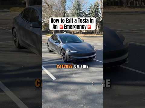 How to Get Out Of a Tesla If It Dies 🪫😳